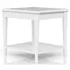 Wilmington White Wood End Table