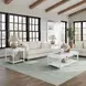 Wilmington White Wood End Table