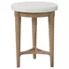 Wilmington Sand Chairside Table with Cement Top