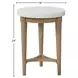 Wilmington Sand Chairside Table with Cement Top