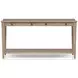 Wilmington Sand Sofa Table with Cane
