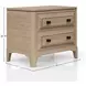 Wilmington Sand 2 Drawer Nightstand