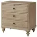 Wilmington Sand 3 Drawer Nightstand
