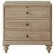 Wilmington Sand 3 Drawer Nightstand