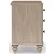 Wilmington Sand 3 Drawer Nightstand