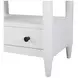 Wilmington White Open Nightstand