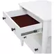 Wilmington White Open Nightstand