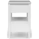 Wilmington White Open Nightstand
