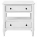 Wilmington White Open Nightstand