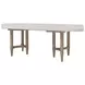 Wilmington Sand Pillar Trestle Extendable Dining Table