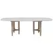 Wilmington Sand Pillar Trestle Extendable Dining Room Set