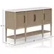 Wilmington Sand Cane Door Cement Top Server