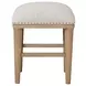 Wilmington Sand Frosted Glass Console Table with 3 Stools