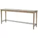 Wilmington Sand Frosted Glass Console Table with 3 Stools