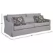 Wilmington Pioneer 96" Sofa B with 2 Pillows