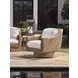 Isle of Palms White Upholstered Outdoor Swivel Lounge Chair