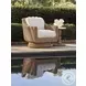 Isle of Palms Mocha and White Agate Stone Top Outdoor Accent Table