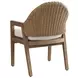 Isle of Palms Ivory Upholstered Outdoor Arm Chair