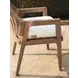 Isle of Palms Ivory Upholstered Outdoor Arm Chair