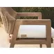 Isle of Palms Ivory Upholstered Outdoor Arm Chair