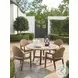 Isle of Palms Mocha Teak Round Outdoor Dining Table