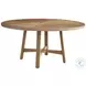 Isle of Palms Mocha Teak Round Outdoor Dining Table