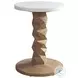 Isle of Palms Mocha and White Agate Stone Top Rectangular Outdoor Occasional Table Set