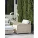 Sand Dune Cream Upholstered Outdoor Rectangular Ottoman