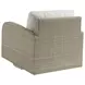 Sand Dune Cream Upholstered Outdoor Swivel Lounge Chair
