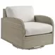 Sand Dune Cream Upholstered Outdoor Swivel Lounge Chair