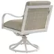 Sand Dune Cream Outdoor Rectangular Stone Top Dining Room Set