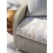 Sand Dune Cream and Blue Outdoor 60" Loveseat