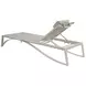 Sand Dune Brown Outdoor 31" Chaise with Pillow