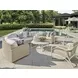 Sand Dune Cream Outdoor Square Stone Top End Table