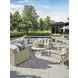 Sand Dune Cream Outdoor Square Stone Top End Table