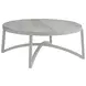 Sand Dune Cream Outdoor Round Stone Top Cocktail Table