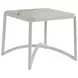 Sand Dune Cream Outdoor Square Stone Top End Table