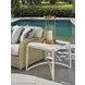 Sand Dune Cream Outdoor Square Stone Top End Table