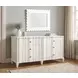 Haven Warm White Rectangle Mirror