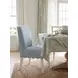 Haven Sea Blue Upholstered Side Chair Set of 2