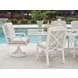 Island Classic Beige and Brown Upholstered Outdoor Side Chair