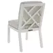 Island Classic Cream and Gray Outdoor Rectangular Quartz Top Dining Room Set