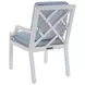 Island Classic Cream and Gray Outdoor Round Quartz Top Dining Room Set