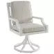 Island Classic Cream and Gray Outdoor Rectangular Quartz Top Dining Room Set
