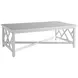 Island Classic Cream and Gray Outdoor Rectangular Quartz Top Cocktail Table