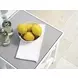 Island Classic Cream and Gray Outdoor Square Quartz Top Accent Table
