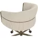 Olma Meg Taupe and Santa Cruz Oatmeal Upholstered Office Chair