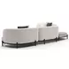 Madera Oatmeal 4 Piece Modular Corner L Sectional with Pillows
