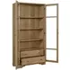 Magnolia Cashew 2 Glass Door Tall Display Cabinet