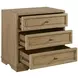 Magnolia Cashew 3 Drawer Nightstand with USB Charging